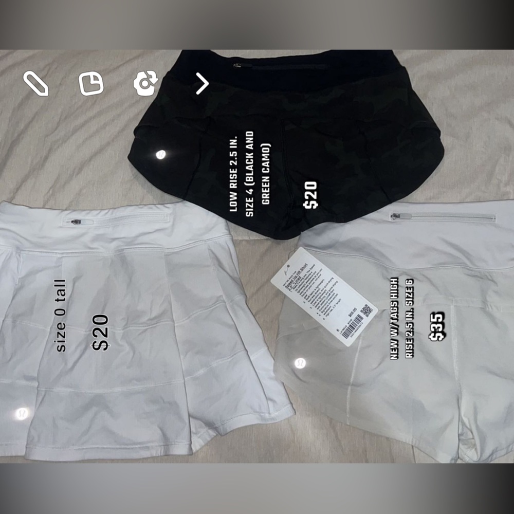 Lululemon new or lightly worn